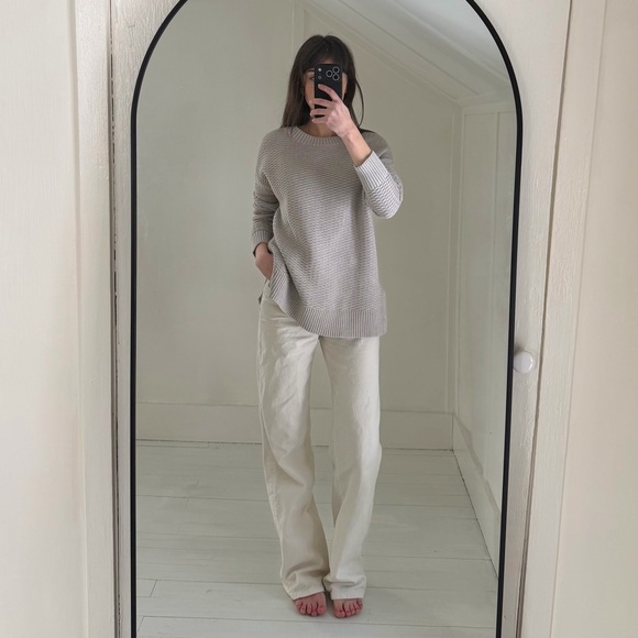 Gap Stitchy Oversized Pullover Sweater in Light Heather Grey - Picture 3 of 8